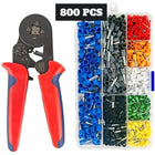Ratchet Crimping Tool, Wire Crimping Tool Kit with Wire Connectors and Terminals, Wire Crimper for Electricians