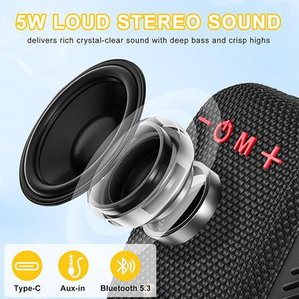Portable Bluetooth Speaker with Bike Mount, Waterproof Bluetooth Speaker – image 8