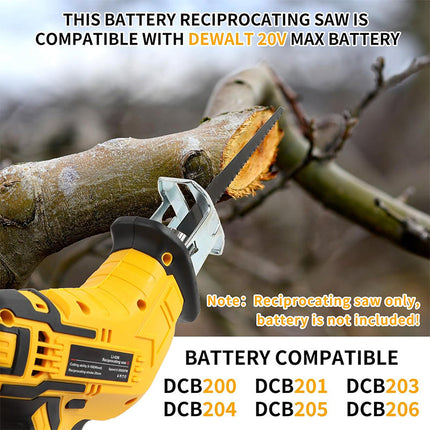 Cordless Reciprocating Saw with 4 Blades, Power Saw with LED Light – image 7