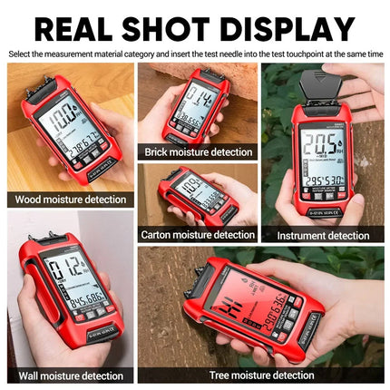 Wood Moisture Meter Pinless, Rechargeable Moisture Meter for Walls and Firewood – image 5