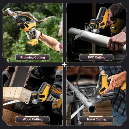 Cordless Reciprocating Saw with 4 Blades, Electric Saw for Wood and Metal Cutting – image 8