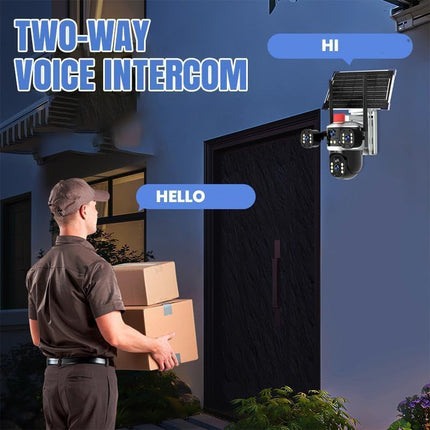 Wireless Security Cameras Outdoor, Solar Powered Security Camera with 3 Lenses – image 14