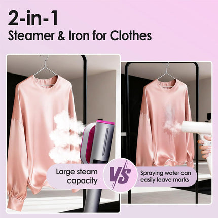 Clothes Steamer Iron 2 in 1, Handheld Garment Steamer – image 4