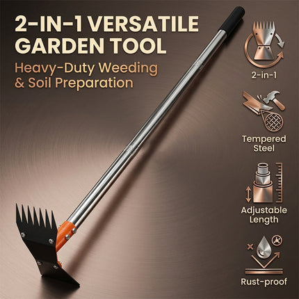 Garden Hoe with Long Handle, Gardening Tools – image 5