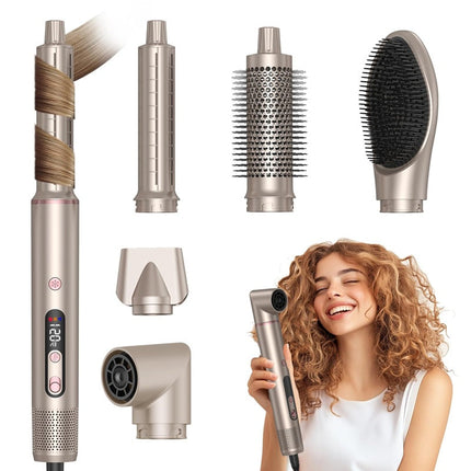 Ionic Hair Dryer with Blow Dryer Brush and Auto Rotating Curling Iron, Hair Styling Tool – image 6