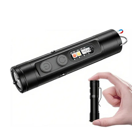 Rechargeable Flashlight, Mini Keychain Flashlight with Window Breaker