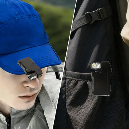 Mini Flashlight 400 Lumens, Pocket EDC Flashlight with Clip and Rotatable Head