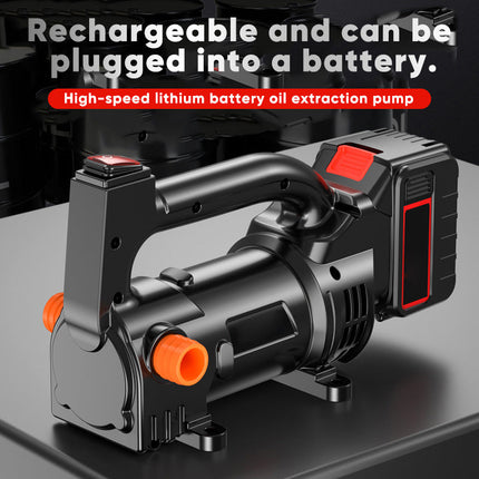 Cordless Fuel Transfer Pump, Battery Powered Water Transfer Pump with Copper Motor