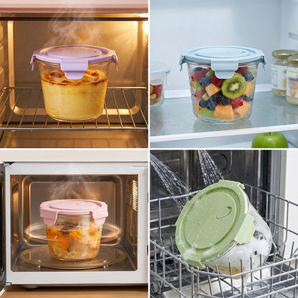 Glass Food Storage Bowl Set with Lids, Meal Prep Containers – image 6