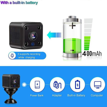 Indoor Security Camera 1080P, Mini Camera with Micro SD Card – image 4