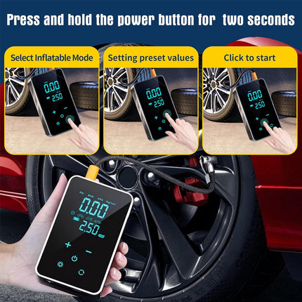 Portable Air Compressor for Car, Tire Inflator with LED Light – image 5
