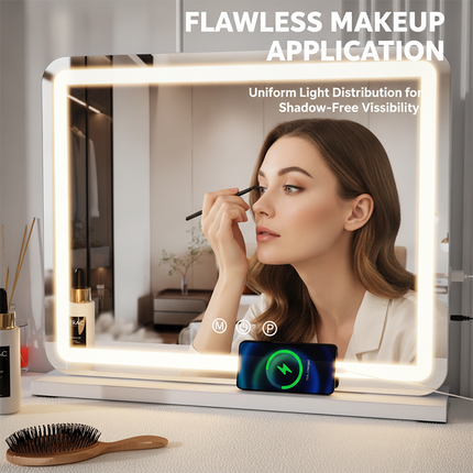 LED Vanity Mirror with Lights, Lighted Makeup Mirror with 10X Magnifier and Dimming – image 5