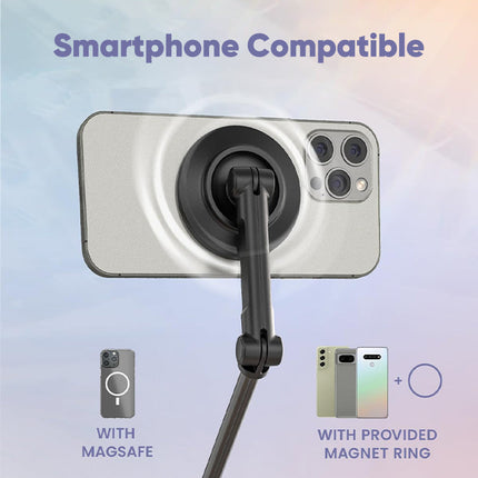 Selfie Stick Tripod with Bluetooth Remote, Magnetic Phone Tripod Stand for iPhone and Android – image 6