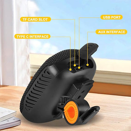 Portable Bluetooth Speaker with Bike Mount, Mini Bluetooth Speaker with FM Radio – image 9