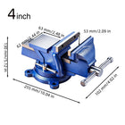 Heavy Duty Bench Vise with Anvil, Vise Clamp 4 Inch and 5 Inch – image 12