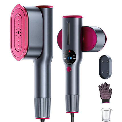 Clothes Steamer 2 in 1, Mini Clothes Iron, Steam Iron for Travel, Handheld Steamer with 1200W and Rotatable Head