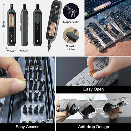 Mini Electric Screwdriver Set with LED, Small Screwdriver Set, Phone Repair Kit – image 15