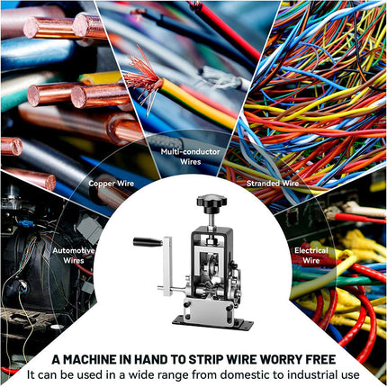 Wire Stripping Machine with Hand Crank, Electrician Tools – image 5