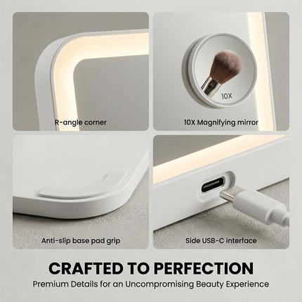LED Vanity Mirror with Lights, Large Wall Mirror with Stand – image 6