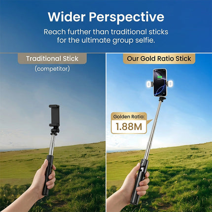 Selfie Stick Tripod with Wireless Remote, Extendable Phone Tripod Stand – image 8