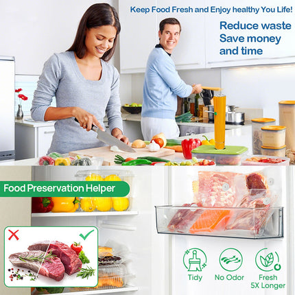 Vacuum Sealer with Bags, 30 Reusable Vacuum Seal Bags for Food Storage