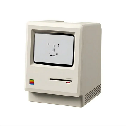 Retro Digital Alarm Clock, Mini Retro Computer Desk Clock with Backlight, Novelty Clock for Bedroom and Office
