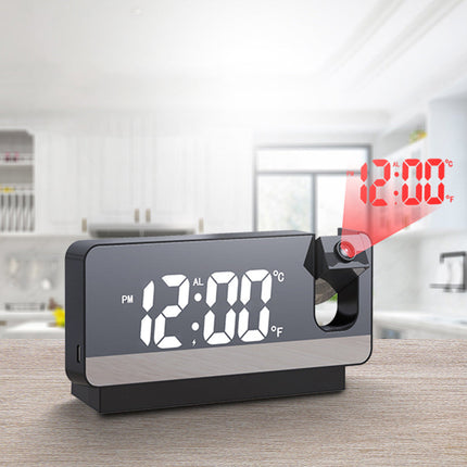 Digital Alarm Clock with Projection, Ceiling Projection Clock for Bedroom