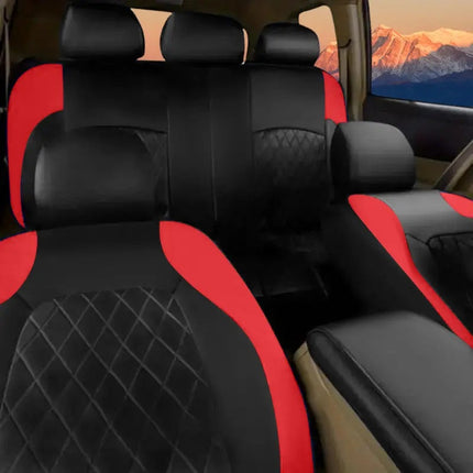Car Seat Covers Full Set, Waterproof PU Leather Car Seat Covers – image 4