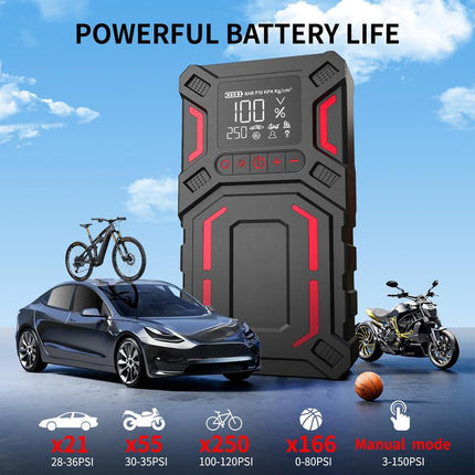 Portable Jump Starter, Portable Tire Inflator