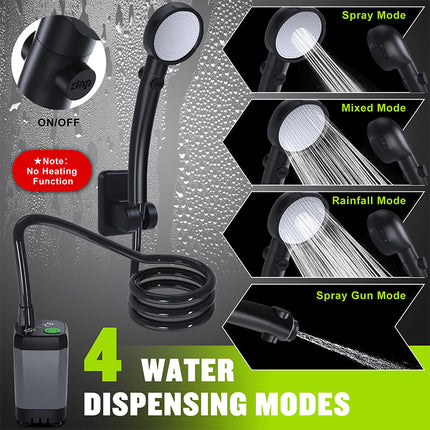 Portable Shower for Camping with LED Display