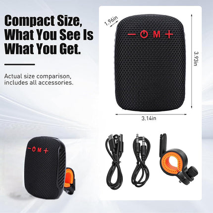 Portable Bluetooth Speaker with Bike Mount, Waterproof Bluetooth Speaker – image 11