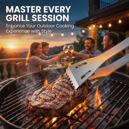 BBQ Grill Tool Set with Storage Bag, Kebab Skewers