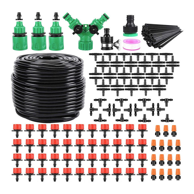 Drip Irrigation System, Drip Irrigation Kit with 164 ft Tubing, Garden Watering System, Patio Misting System_00