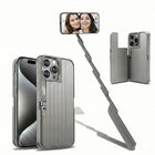 Phone Case with Selfie Stick, iPhone 16 Case, Shockproof iPhone Cases for 13 14 15 Pro Max, Bluetooth Selfie Stick