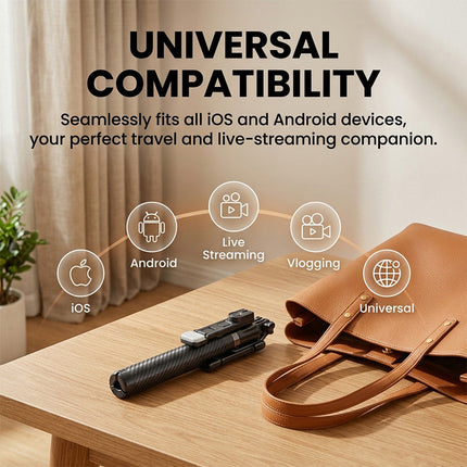 Selfie Stick Tripod with Wireless Remote, Tall Aluminum Phone Stand for Filming – image 9