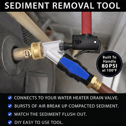 Water Heater Flush Kit, Hot Water Heater Maintenance Tool – image 7