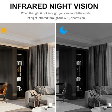 Indoor Security Camera 1080P, WiFi Baby Monitor Camera with Night Vision – image 7
