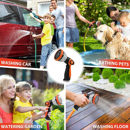 Garden Hose Nozzles, Heavy Duty Hose Sprayer with 10 Spray Patterns – image 8
