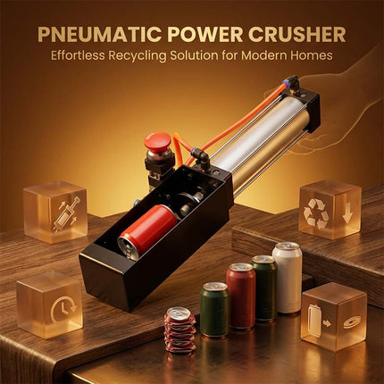 Can Crushers for Recycling, Heavy Duty Can Crusher with Steel Frame for Garage
