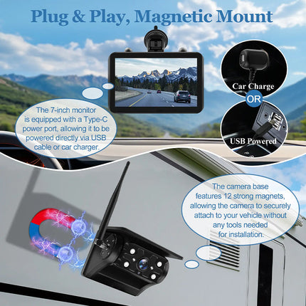 Solar RV Backup Camera with Night Vision – image 7