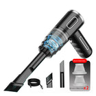 Portable Handheld Car Vacuum Cleaner, Cordless Vacuum Cleaner with 6 Attachments, Handheld Vacuum with Air Duster and Air