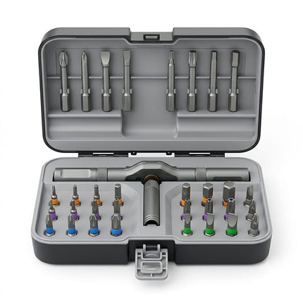 Precision Screwdriver Set with Ratchet Handle