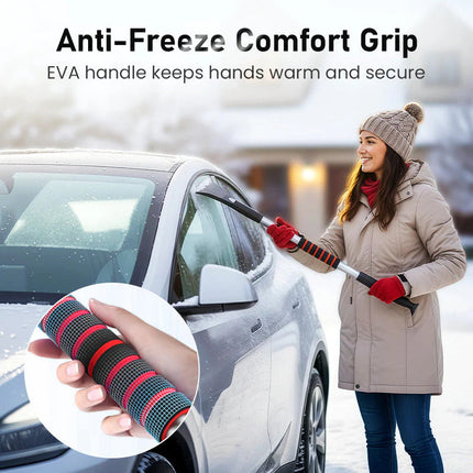 Car Snow Brush with Ice Scraper, Foam Snow Brush 3 in 1 – image 8