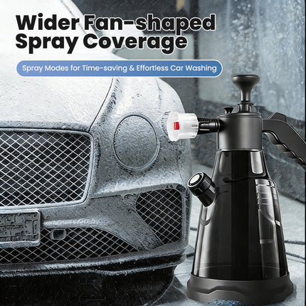 Foaming Sprayer Bottle with Hand Pump, Pump Sprayer for Car Wash with 2 Nozzles
