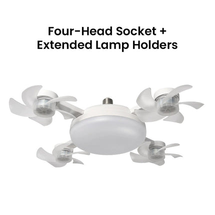Ceiling Fan Light Bulb with Remote Control, Socket Fan Light – image 11