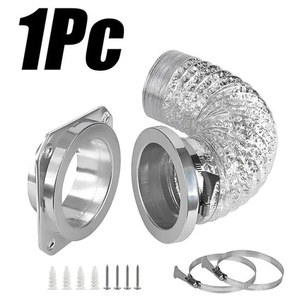 Magnetic Dryer Vent Connector Kit, Flexible Dryer Vent Hose, Dryer Exhaust Hose for Small Spaces with Silicone Duct