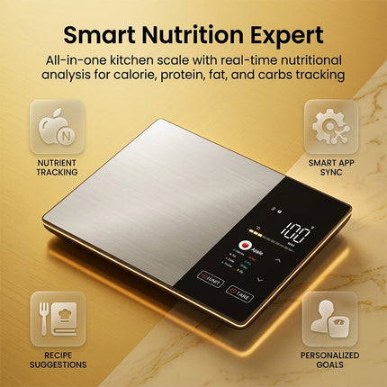 Stainless Steel Kitchen Scale 11 lb, Food Weighing Scale for Cooking and Diet – image 9