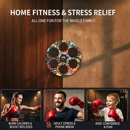 Music Boxing Machine with Bluetooth, Boxing Punching Machine