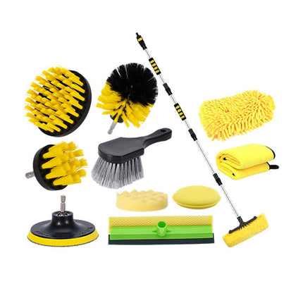 Long Handle Car Wash Brush with Hose Attachment, Car Wash Supplies for Truck and RV, Car Detailing Brush