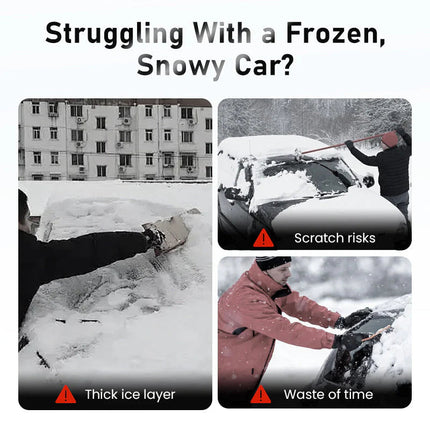 Car Snow Brush with Ice Scraper, Telescoping Car Ice Scraper – image 9